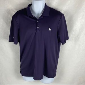 Men’s Purple Adidas Golf Polo Shirt Size Medium